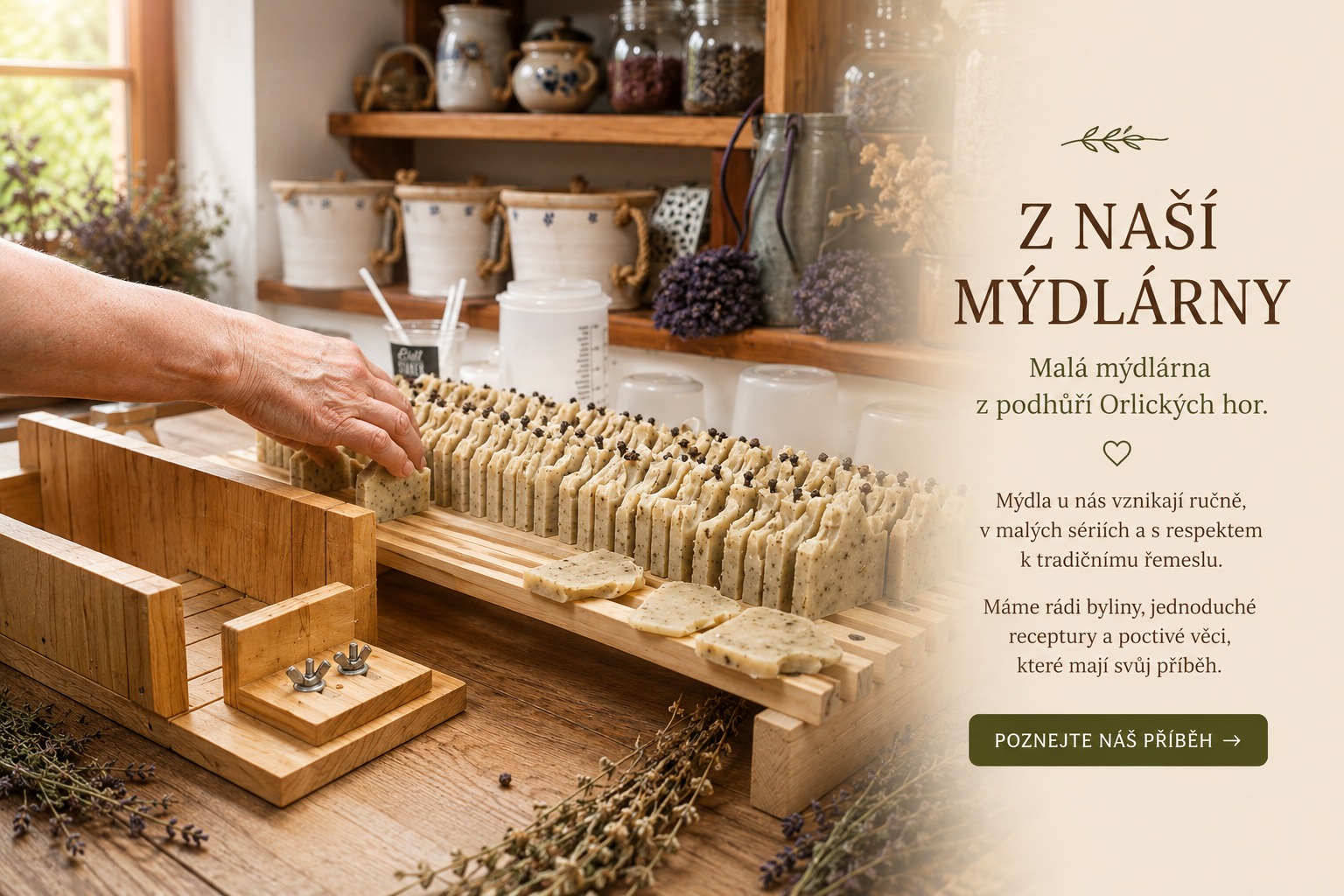 Z naší mýdlárny – ruční výroba Čermenská mýdlárna